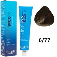 Крем-краска для волос PRINCESS ESSEX 6/77 темно-русый коричневый интенсивный/мускатный орех 60мл