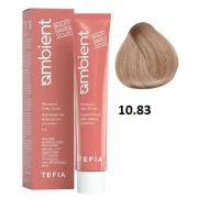 Перманентная крем-краска для волос AMBIENT тон 10.83, 60мл