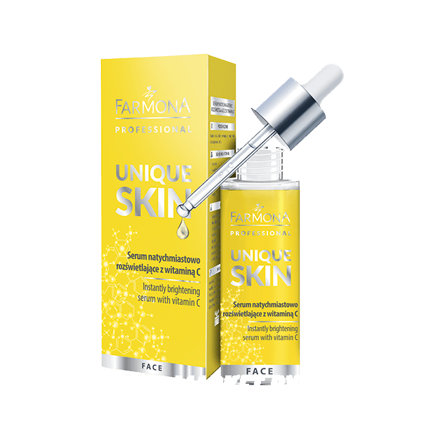 Выравнивающая тон сыворотка для дица с Витамином С UNIQUE SKIN, 30мл