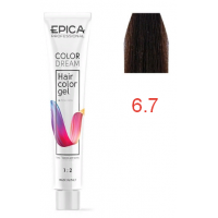 Гель-краска COLORDREAM 6.7 темно-русый шоколадный, 100мл