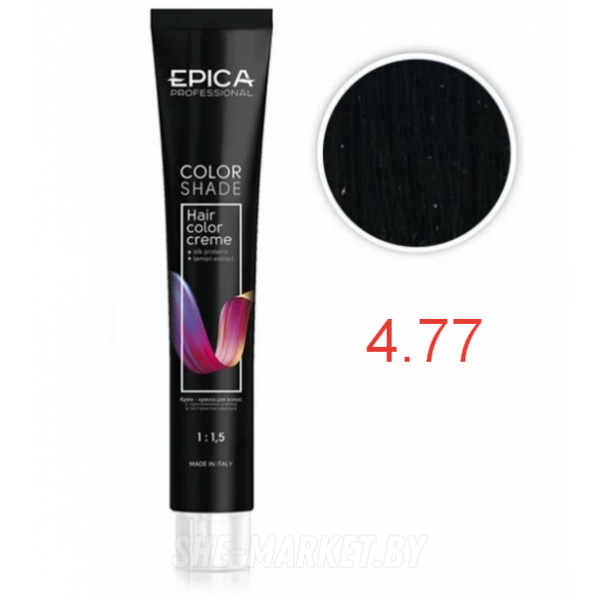 Крем-краска COLORSHADE 4.77 шатен шоколадный интенсивный, 100мл