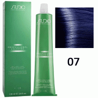 Крем-краска для волос Studio Professional Coloring  усилитель 07 синий , 100мл