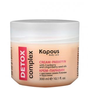 Крем-парафин DETOX complex с маслами семян Клюквы и Брусник Крем-парафин DETOX complex с маслами семян Клюквы и Брусник