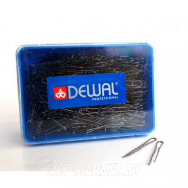 Шпильки черные, волна 60 мм, 200 гр, в коробке