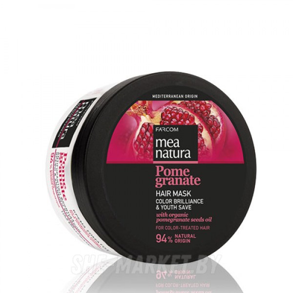 Маска с маслом граната для окрашенных волос Natural Pomegranate, 250мл.