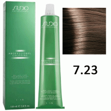 Крем-краска для волос Studio Professional Coloring 7.23 бежевый-перламутровый блонд, 100мл
