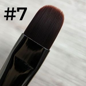 Кисть для геля №7 серая метал с колпачком (в тубе) Кисть для геля №7 серая метал с колпачком (в тубе)