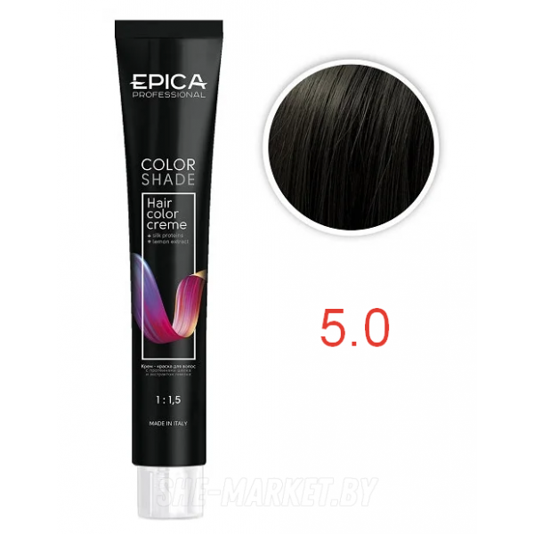 Крем-краска COLORSHADE 5.0 светлый шатен холодный, 100мл