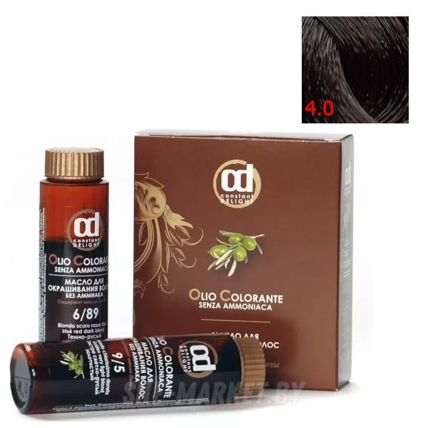 Масло для окрашивания волос Olio Colorante 4.0, 50мл