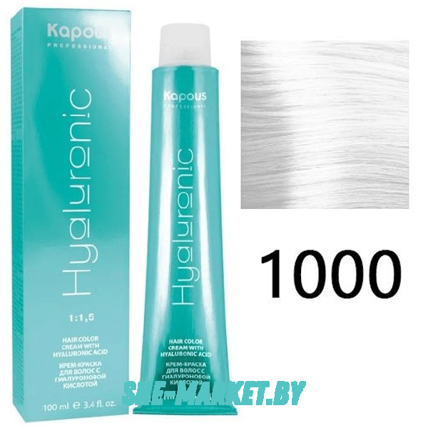 Крем-краска для волос Hyaluronic acid  1000 Усилитель беспигментный, 100 мл