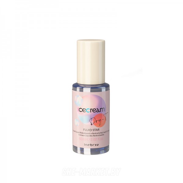 Восстанавливающий флюид для волос  Жидкие кристаллы ICE CREAM DRY-T FLUID STAR, 60мл