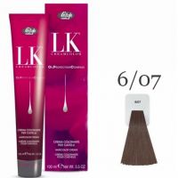 Краска для волос LK OPC Oil Protection Complex 6/07 темный блондин натуральный бежевый, 100мл