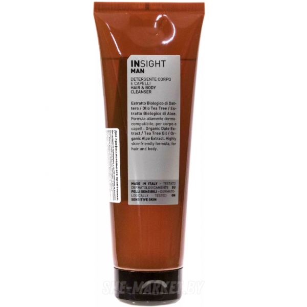Средство очищающее для волос и тела мужчин Hair and body cleanser tube, 250мл