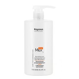 Питательная реструктурирующая маска с молочными протеинами Milk Line, 750 мл