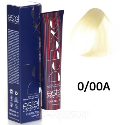 Краска-уход для волос DE LUXE CORRECT 0/00A аммиачный 60мл