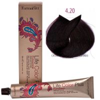 Крем-краска для волос LIFE COLOR PLUS 4,20/4I фиолетово- коричневый 100мл