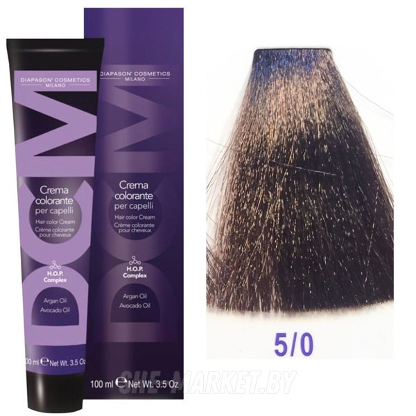 Крем-краска DCM Hair Color Cream HOP Complex 5/0 100мл