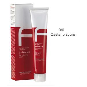 Крем-краска для волос FREECOLOR PROFESSIONAL, тон 3/0 Castano scuro, 100 мл