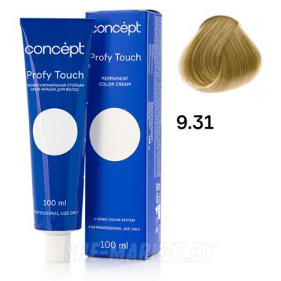 Стойкая крем-краска д/волос Profy Touch 9.31, 100 мл.