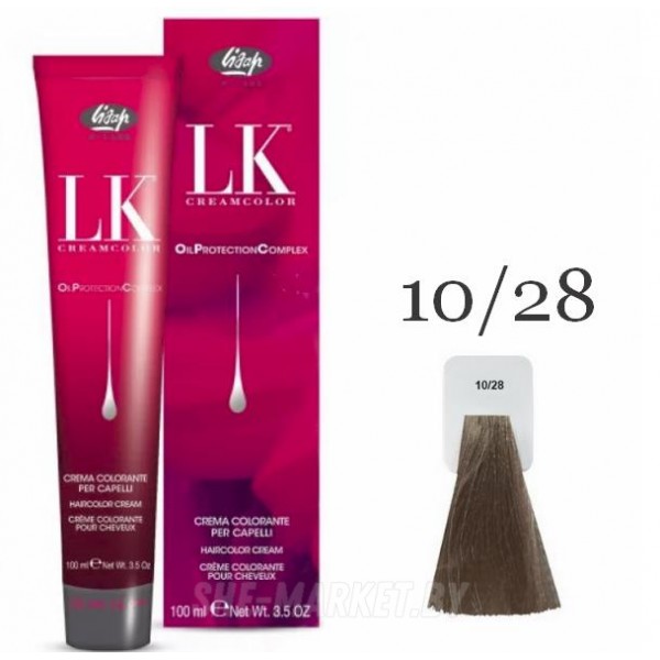 Краска для волос LK OPC Oil Protection Complex 10/28 очень светлый блондин жемчужно-пепельный плюс, 100мл
