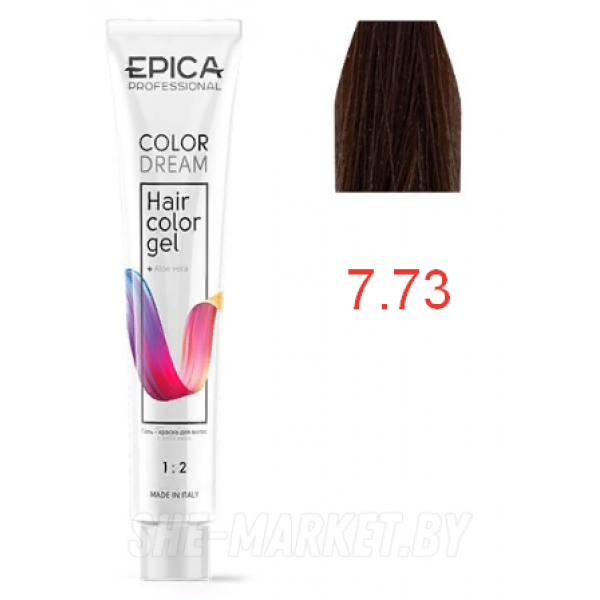 Гель-краска COLORDREAM 7.73 русый шоколадно-золотистый, 100мл