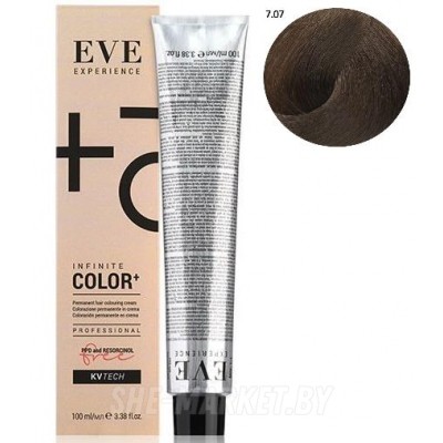 Стойкая крем-краска для волос EVE Experience 7.07 холодный блондин, 100 мл