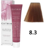 Крем-краска для волос AURORA 8.3 Permanent Hair Color, 60мл