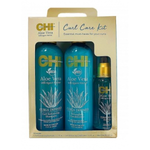 Набор для волос Aloe VERA Curl Care Kit: Шампунь, 340мл + Кондиционоер, 340мл + Масло, 89мл