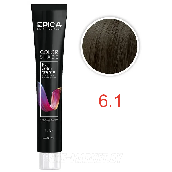 Крем-краска COLORSHADE 6.1 темно-русый пепельный, 100мл