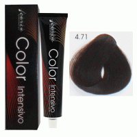 Крем-краска для волос Color Intensivo 4.71 средний коричневый тёмно-рыжий пепел, 100мл