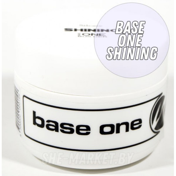 Base one Shining - моделирующий прозрачный гель для наращивания ногтей, 50гр