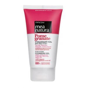 Очищающающий гель для умывания лица и глаз с маслом граната Pomegranate MEA NATURA, 150мл