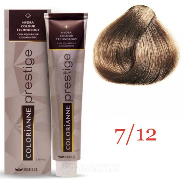 Крем краска для волос Colorianne Prestige ТОН - 7/12 Луннопесочный блонд, 100мл