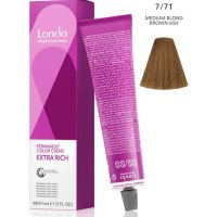 Стойкая крем-краска LondaColor 7/71 блонд коричнево-пепельный 60мл Стойкая крем-краска LondaColor 7/71 блонд коричнево-пепельный 60мл