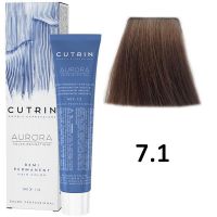 Безаммиачный краситель для волос AURORA 7.1 Demi Permanent Hair Color, 60мл