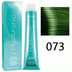 Крем-краска для волос Hyaluronic acid 073 Усилитель зеленый, 100 мл Крем-краска для волос Hyaluronic acid 073 Усилитель зеленый, 100 мл