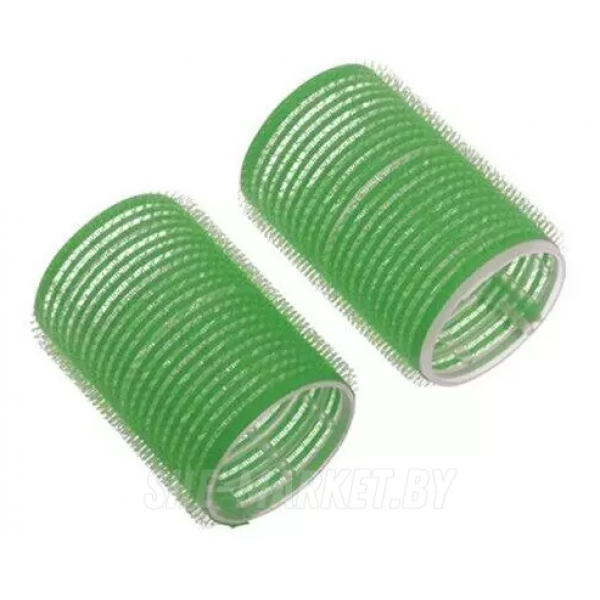 Бигуди-липучки , зеленые d 61мм., 6шт/упк