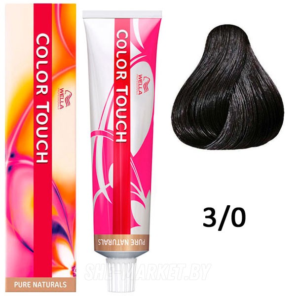 Оттеночная краска Wella Color Touch 3/0 Чистые натуральные 60мл