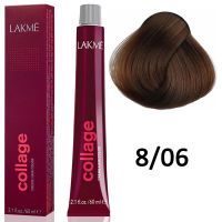Краска для волос Collage creme hair color ТОН - 8/06, 60мл