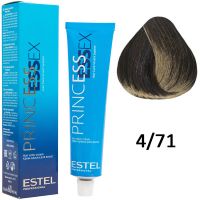 Крем-краска для волос PRINCESS ESSEX 4/71 шатен коричнево-пепельный/магический коричневый 60мл