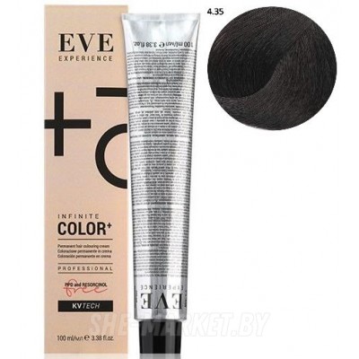 Стойкая крем-краска для волос EVE Experience 4.35 каштановый шоколадный, 100 мл