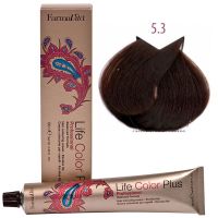 Крем-краска для волос LIFE COLOR PLUS 5,3/5D светлый золотистый коричневый 100мл