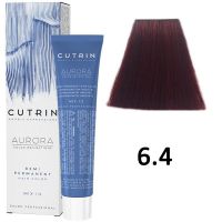 Безаммиачный краситель для волос AURORA 6.4 Demi Permanent Hair Color, 60мл