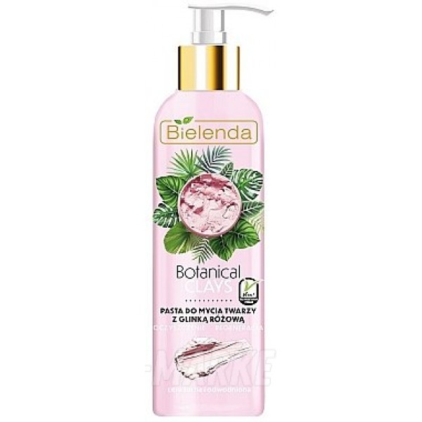 Паста для лица с розовой глиной Botanical Clays Vegan Face Wash Paste Pink Clay