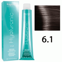 Крем-краска для волос Hyaluronic acid 6.1 Темный блондин пепельный, 100 мл Крем-краска для волос Hyaluronic acid 6.1 Темный блондин пепельный, 100 мл