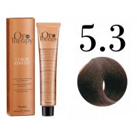 Безаммиачная крем-краска для волос ORO Therapy Color Keratin 5.3, светлый золотисто-коричневый,100мл