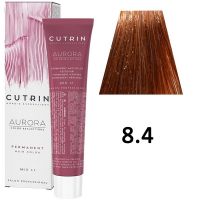 Крем-краска для волос AURORA 8.4 Permanent Hair Color, 60мл