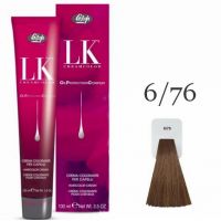 Краска для волос LK OPC Oil Protection Complex 6/76 темный блондин бежево-медный, 100мл