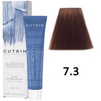 Безаммиачный краситель для волос AURORA 7.3 Demi Permanent Hair Color, 60мл