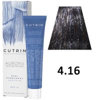 Безаммиачный краситель для волос AURORA 4.16 Demi Permanent Hair Color, 60мл